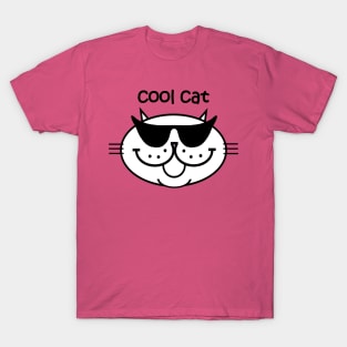 COOL CAT 2 - Frosty White T-Shirt